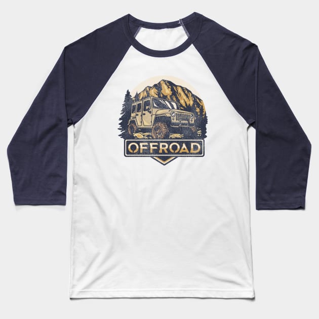Offroad Baseball T-Shirt by Sergeinker